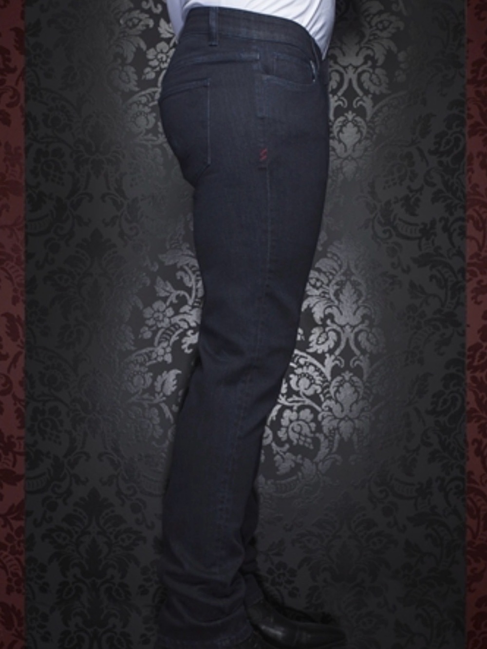 Slim Straight Men Jeans - Dark Indigo